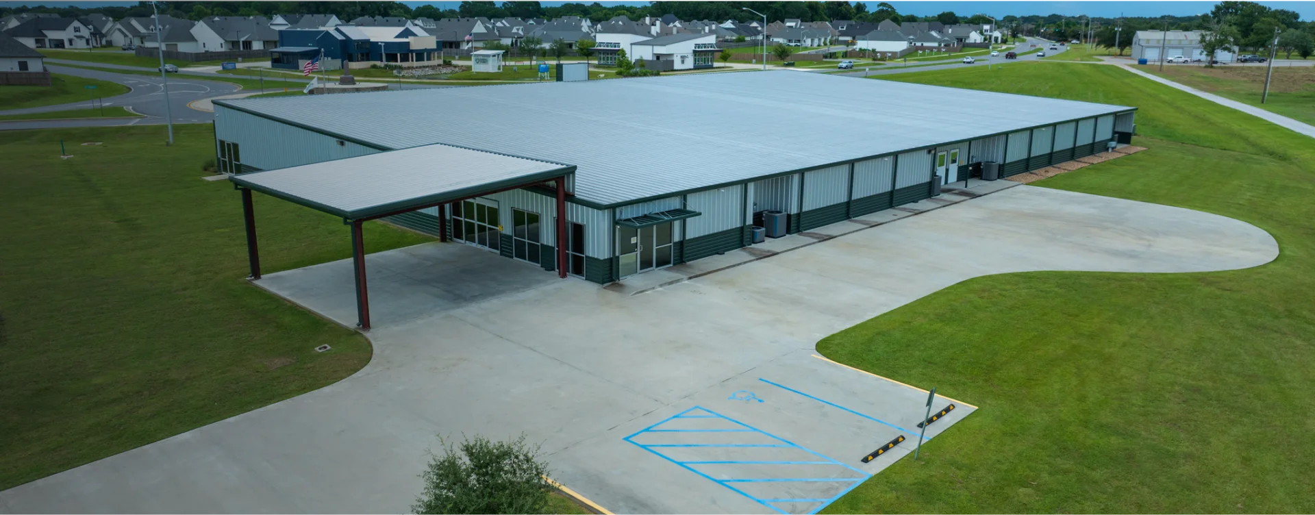 Aerial photo of building