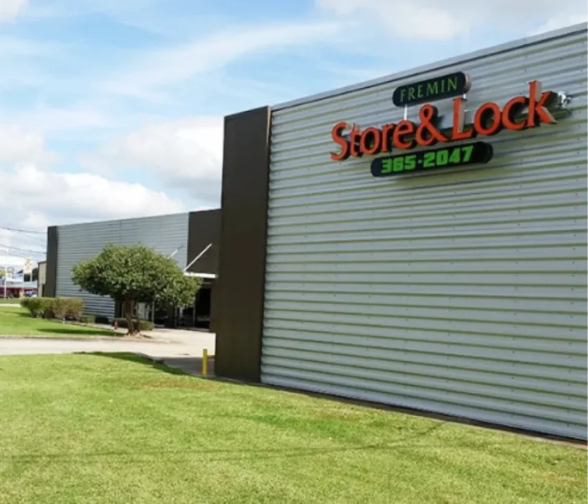 Front of Fremin Store & Lock mini-storage facility