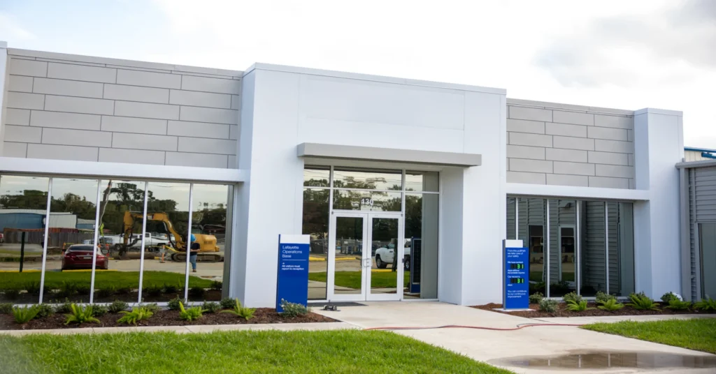 Entrance to industrial building
